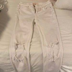 Free people white skinny jeans